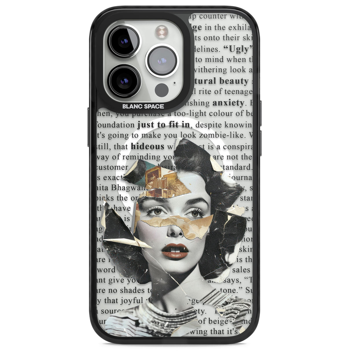 Beauty is Within Magsafe Black Impact Phone Case for iPhone 13 Pro, iPhone 14 Pro, iPhone 15 Pro