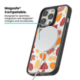 Autumn Leaves Magsafe Black Impact Phone Case for iPhone 13 Pro, iPhone 14 Pro, iPhone 15 Pro