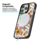 Butterfly & Bloom Autumn Floral Magsafe Black Impact Phone Case for iPhone 13 Pro, iPhone 14 Pro, iPhone 15 Pro