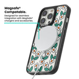 Spring Daisies Magsafe Black Impact Phone Case for iPhone 13 Pro, iPhone 14 Pro, iPhone 15 Pro