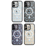 Blue Bows & Hearts Magsafe Black Impact Phone Case for iPhone 13 Pro, iPhone 14 Pro, iPhone 15 Pro