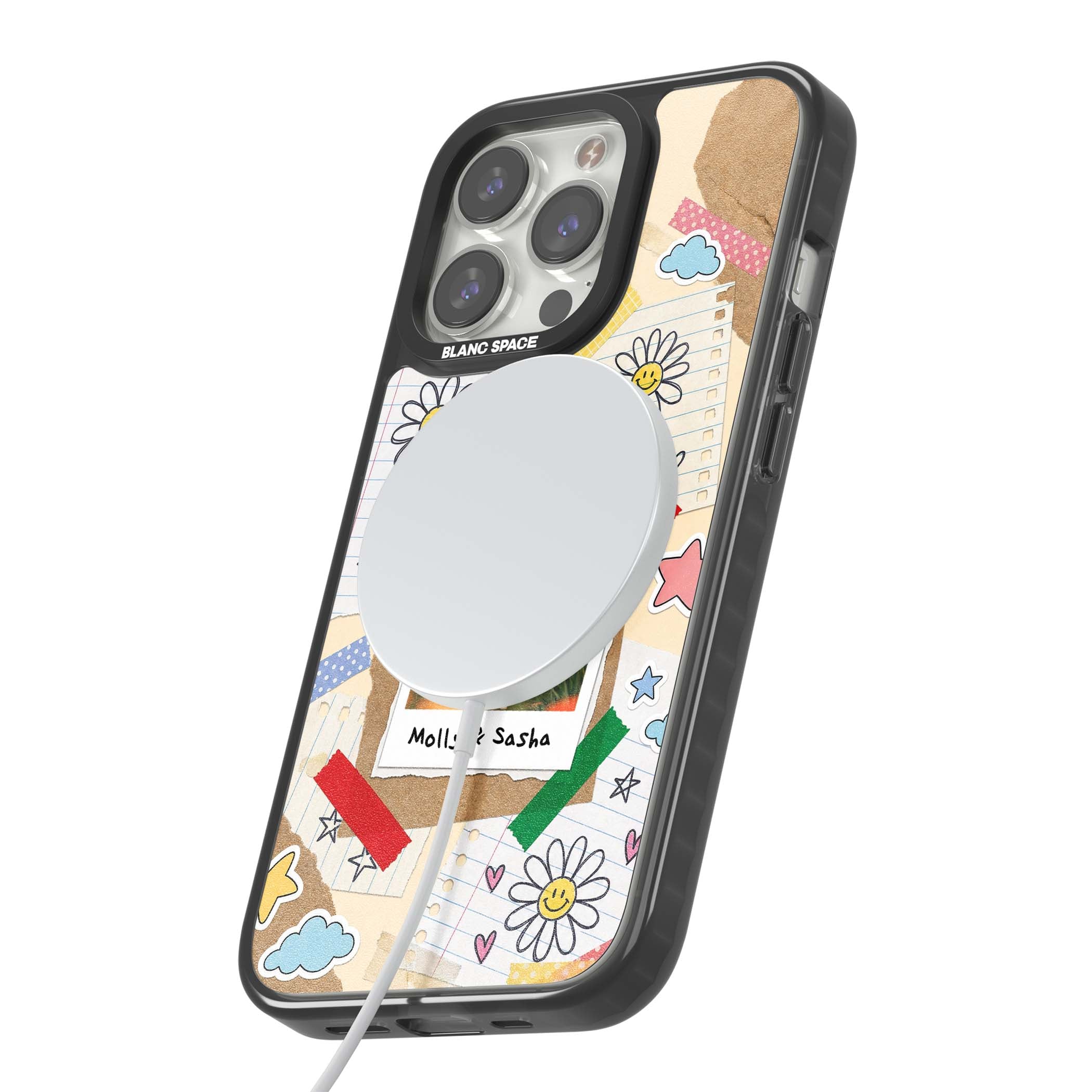 Scrapbook Photo coquette iPhone case | Black Impact Magsafe case for iPhone 13 Pro, iPhone 14 Pro, iPhone 15 Pro
