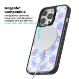 Serene Skies & Flowers Magsafe Black Impact Phone Case for iPhone 13 Pro, iPhone 14 Pro, iPhone 15 Pro