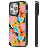 Floral Fiesta Magsafe Black Impact Phone Case for iPhone 13 Pro, iPhone 14 Pro, iPhone 15 Pro