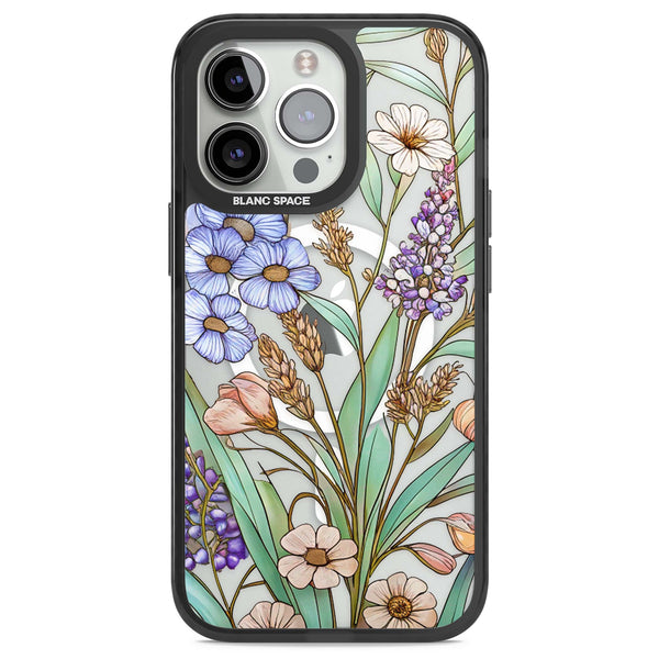 Glass Lavenders & Daisies