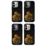 Still Life of Three Skulls Magsafe Black Impact Phone Case for iPhone 13 Pro, iPhone 14 Pro, iPhone 15 Pro