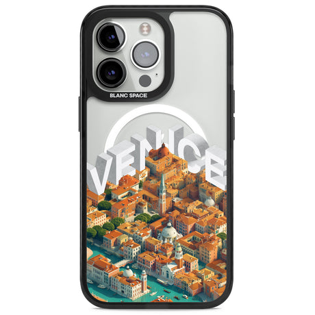 Venice Magsafe Black Impact Phone Case for iPhone 13 Pro, iPhone 14 Pro, iPhone 15 Pro