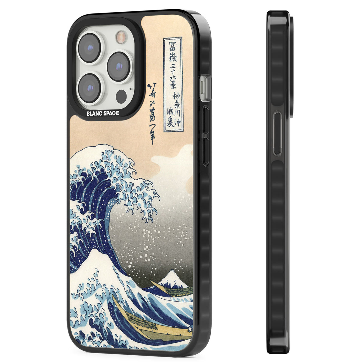 Great Wave Magsafe Black Impact Phone Case for iPhone 13 Pro, iPhone 14 Pro, iPhone 15 Pro