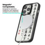 Japanese Kanji Script Magsafe Black Impact Phone Case for iPhone 13 Pro, iPhone 14 Pro, iPhone 15 Pro