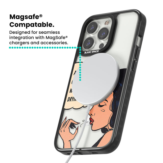 Drying Nails - Pop Art Magsafe Black Impact Phone Case for iPhone 13 Pro, iPhone 14 Pro, iPhone 15 Pro