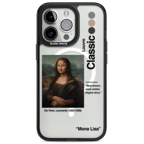 Mona Lisa - Leonardo Da Vinci Magsafe Black Impact Phone Case for iPhone 13 Pro, iPhone 14 Pro, iPhone 15 Pro