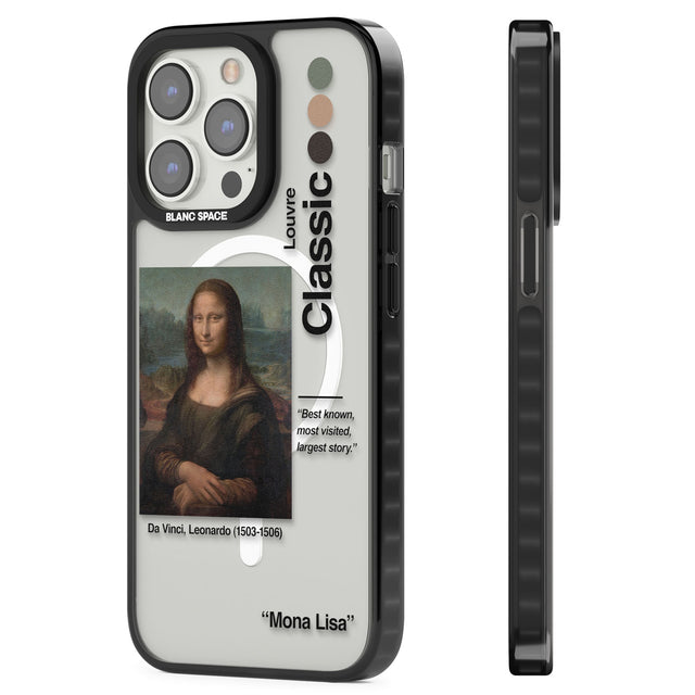Mona Lisa - Leonardo Da Vinci Magsafe Black Impact Phone Case for iPhone 13 Pro, iPhone 14 Pro, iPhone 15 Pro