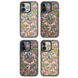 Multicolour Polka-dot Fiesta Magsafe Black Impact Phone Case for iPhone 13 Pro, iPhone 14 Pro, iPhone 15 Pro