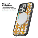 Gingerbread Cookie Pattern Magsafe Black Impact Phone Case for iPhone 13 Pro, iPhone 14 Pro, iPhone 15 Pro