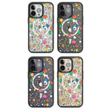 Colourful Confetti Pebbles Magsafe Black Impact Phone Case for iPhone 13 Pro, iPhone 14 Pro, iPhone 15 Pro