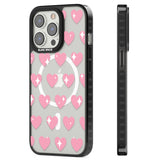 Sweet Hearts Magsafe Black Impact Phone Case for iPhone 13 Pro, iPhone 14 Pro, iPhone 15 Pro