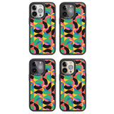 Abstract Carnival Magsafe Black Impact Phone Case for iPhone 13 Pro, iPhone 14 Pro, iPhone 15 Pro