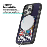 London Calling Magsafe Black Impact Phone Case for iPhone 13 Pro, iPhone 14 Pro, iPhone 15 Pro