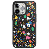 Colourful Confetti Pebbles (Black) Magsafe Black Impact Phone Case for iPhone 13 Pro, iPhone 14 Pro, iPhone 15 Pro