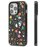 Colourful Confetti Pebbles (Black) Magsafe Black Impact Phone Case for iPhone 13 Pro, iPhone 14 Pro, iPhone 15 Pro