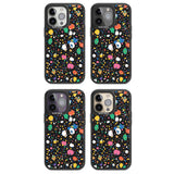 Colourful Confetti Pebbles (Black) Magsafe Black Impact Phone Case for iPhone 13 Pro, iPhone 14 Pro, iPhone 15 Pro