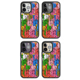 Multicolour Liberty Pattern Magsafe Black Impact Phone Case for iPhone 13 Pro, iPhone 14 Pro, iPhone 15 Pro