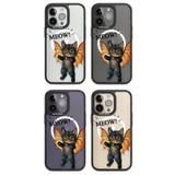 MEOW! Magsafe Black Impact Phone Case for iPhone 13 Pro, iPhone 14 Pro, iPhone 15 Pro