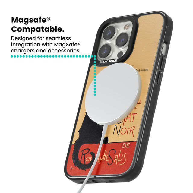Tournee du Chat Noir Poster Magsafe Black Impact Phone Case for iPhone 13 Pro, iPhone 14 Pro, iPhone 15 Pro