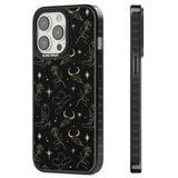 Celestial West Pattern Magsafe Black Impact Phone Case for iPhone 13 Pro, iPhone 14 Pro, iPhone 15 Pro