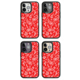 Red Bandana Magsafe Black Impact Phone Case for iPhone 13 Pro, iPhone 14 Pro, iPhone 15 Pro