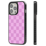 BUBBLEGUM CHECKERED Black Impact Phone Case for iPhone 13 Pro, iPhone 14 Pro, iPhone 15 Pro