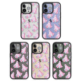 Pink Ghosts Black Impact Phone Case for iPhone 13 Pro, iPhone 14 Pro, iPhone 15 Pro