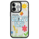 Child's Play Black Impact Phone Case for iPhone 13 Pro, iPhone 14 Pro, iPhone 15 Pro