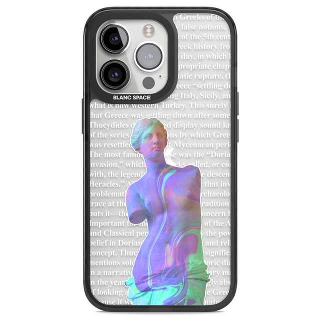 Iridescent De Milo Black Impact Phone Case for iPhone 13 Pro, iPhone 14 Pro, iPhone 15 Pro