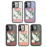 Anti-Social Black Impact Phone Case for iPhone 13 Pro, iPhone 14 Pro, iPhone 15 Pro