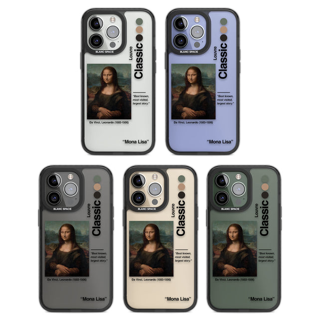 Mona Lisa - Leonardo Da Vinci Black Impact Phone Case for iPhone 13 Pro, iPhone 14 Pro, iPhone 15 Pro