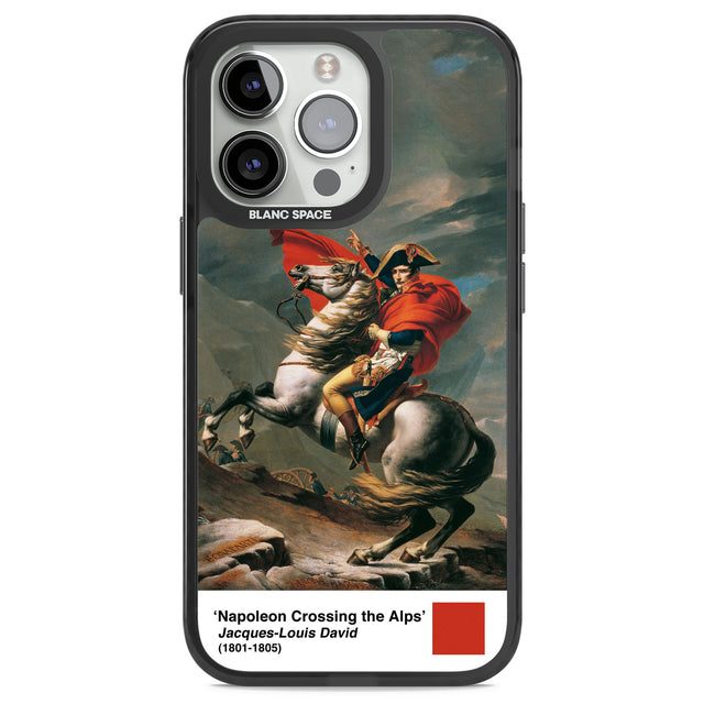 Napoleon Crossing the Alps Black Impact Phone Case for iPhone 13 Pro, iPhone 14 Pro, iPhone 15 Pro