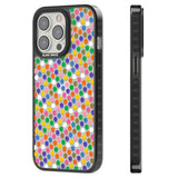 Multicolour Polka-dot Fiesta Black Impact Phone Case for iPhone 13 Pro, iPhone 14 Pro, iPhone 15 Pro