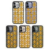 Gingerbread Cookie Pattern Black Impact Phone Case for iPhone 13 Pro, iPhone 14 Pro, iPhone 15 Pro