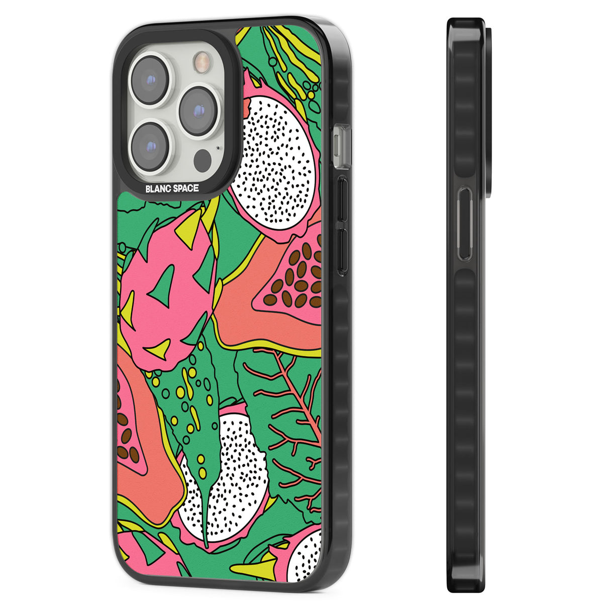 Psychedelic Salad Black Impact Phone Case for iPhone 13 Pro, iPhone 14 Pro, iPhone 15 Pro