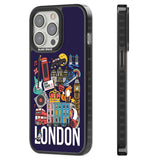 London Calling Black Impact Phone Case for iPhone 13 Pro, iPhone 14 Pro, iPhone 15 Pro