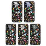 Colourful Confetti Pebbles (Black) Black Impact Phone Case for iPhone 13 Pro, iPhone 14 Pro, iPhone 15 Pro