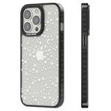 White Cosmic Galaxy Pattern Black Impact Phone Case for iPhone 13 Pro, iPhone 14 Pro, iPhone 15 Pro