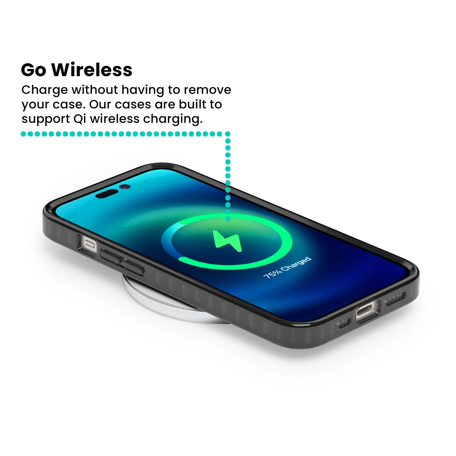 Canyon Haven for her iPhone case | Black Impact case for iPhone 13 Pro, iPhone 14 Pro, iPhone 15 Pro