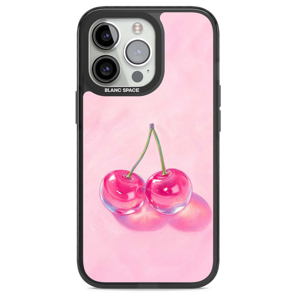 Pink Glass Cherry