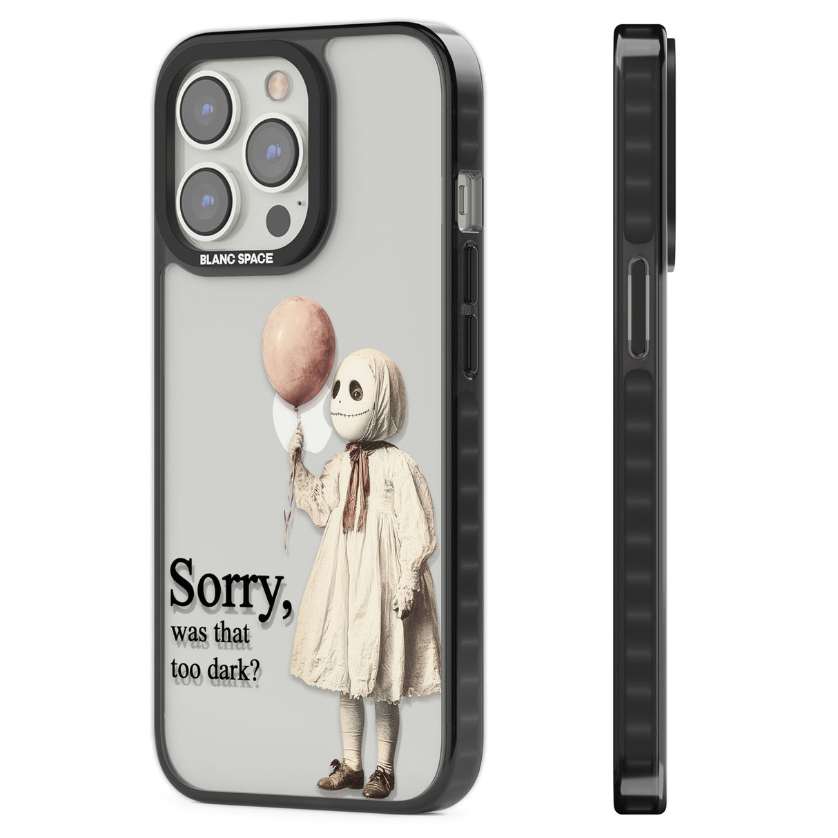 Sorry, Was That Too Dark? Black Impact Phone Case for iPhone 13 Pro, iPhone 14 Pro, iPhone 15 Pro