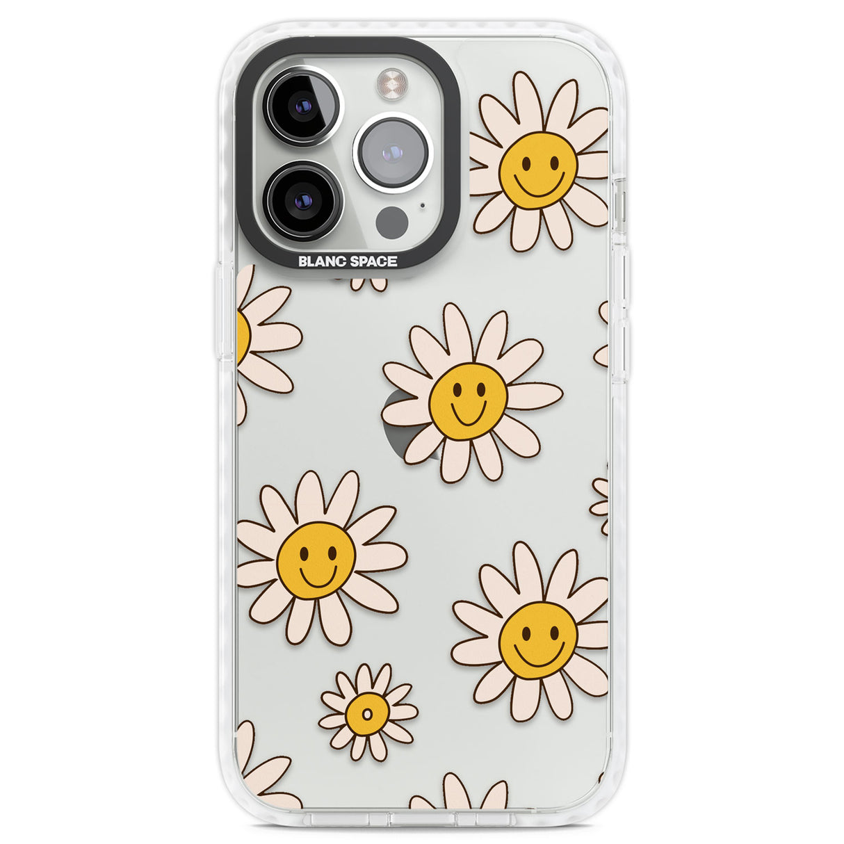 Daisy Faces Clear Impact Phone Case for iPhone 13 Pro, iPhone 14 Pro, iPhone 15 Pro