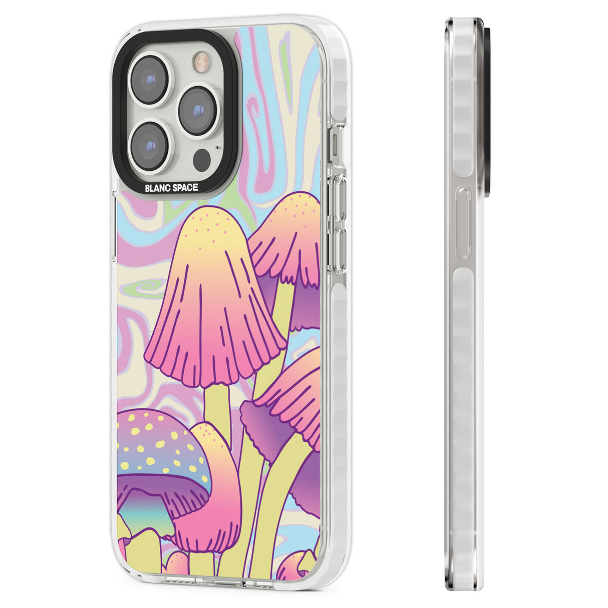 Shroomin' Clear Impact Phone Case for iPhone 13 Pro, iPhone 14 Pro, iPhone 15 Pro