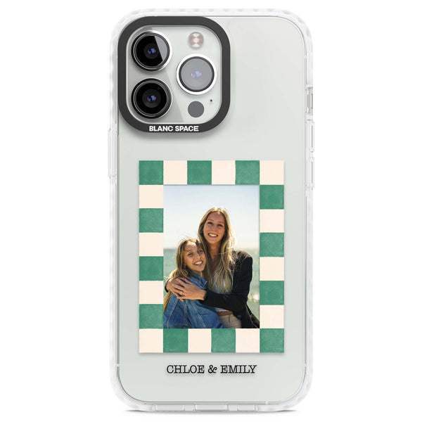Personalised Seafoam Check Photo