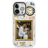 Personalised Vintage Photo Frame Collage Clear Impact Phone Case for iPhone 13 Pro, iPhone 14 Pro, iPhone 15 Pro